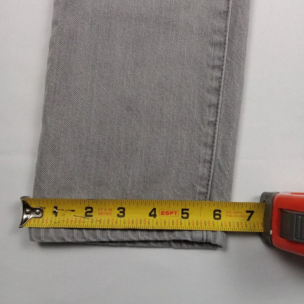 Childrens Place PLACE Mens Boys Size 12 Husky Gray Skinny Leg Denim Jeans